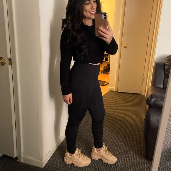 Tan Fila Women's Disruptor II Autumn Sneakers - Picture 8 of 8